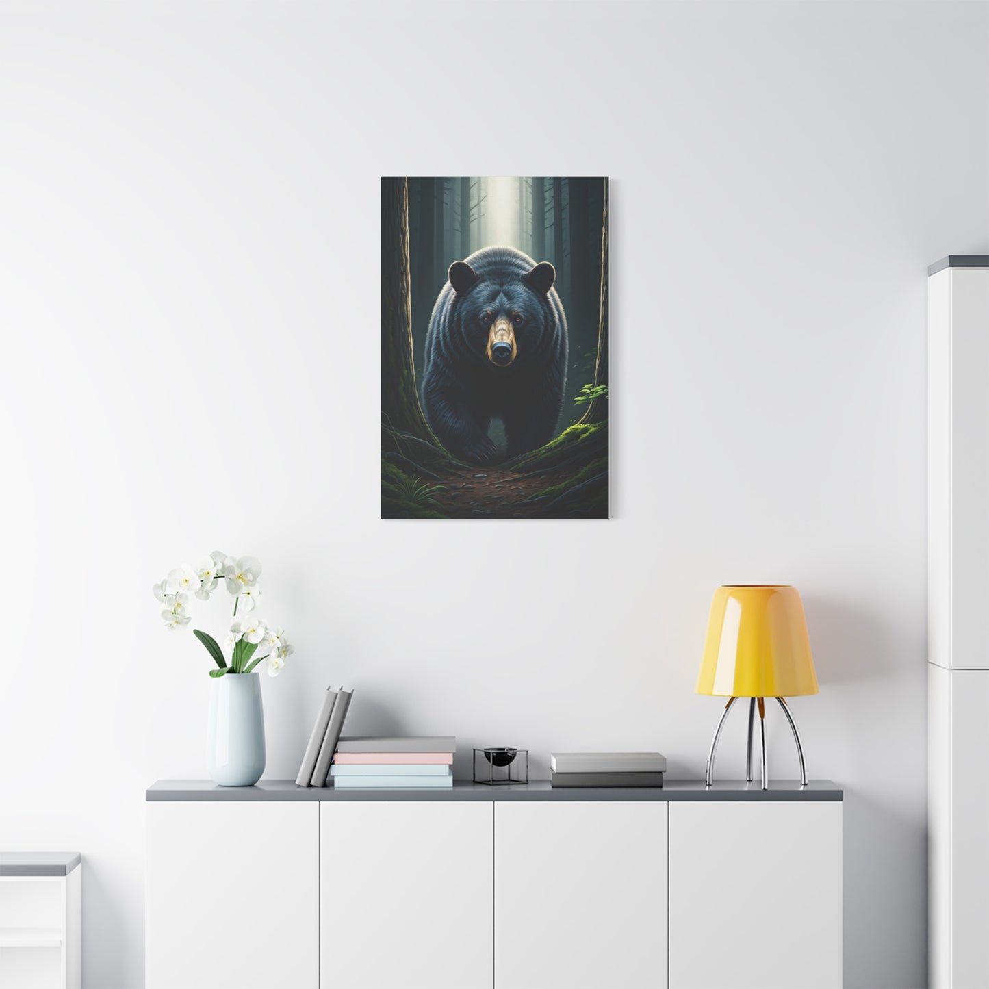 Forest Path Guardian Bear Wall Art & Canvas Prints