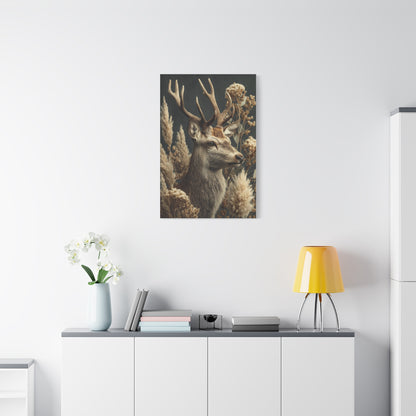 Victorian Natural History Deer Study Wall Art & Canvas Print