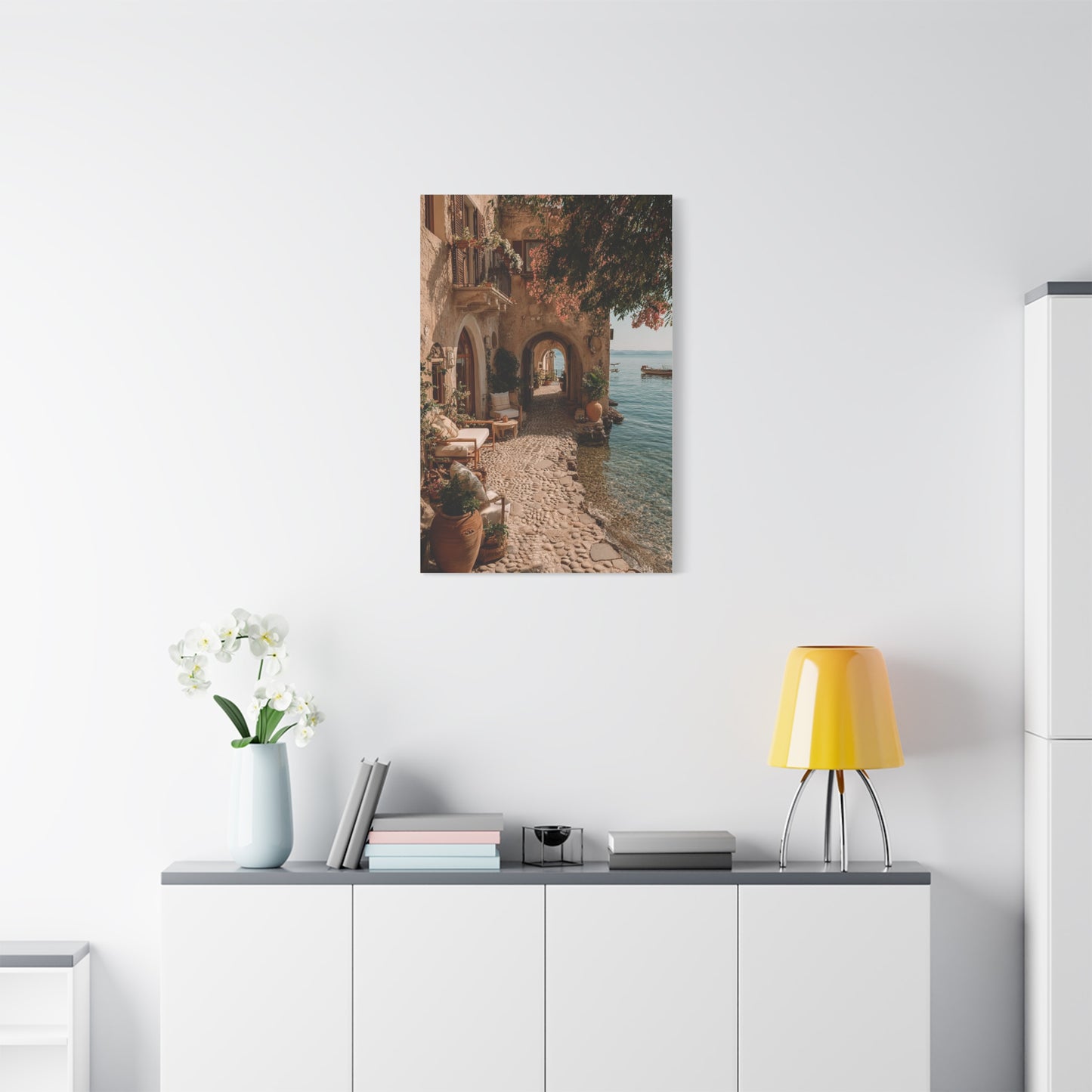 Amalfi Coastal Archway Wall Art & Canvas Print