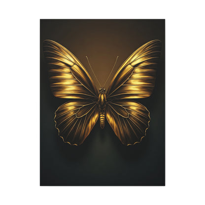 Golden Monarch Style Butterfly Elegance Wall Art & Canvas Prints