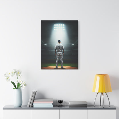Stadium Spotlight Baseball Player Tribute Wall Art & Canvas Prints