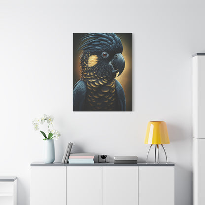 Majestic Black Cockatoo Portrait Wall Art & Canvas Prints