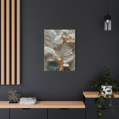 Sculptural Botanical Bas-Relief Wall Art & Canvas Print