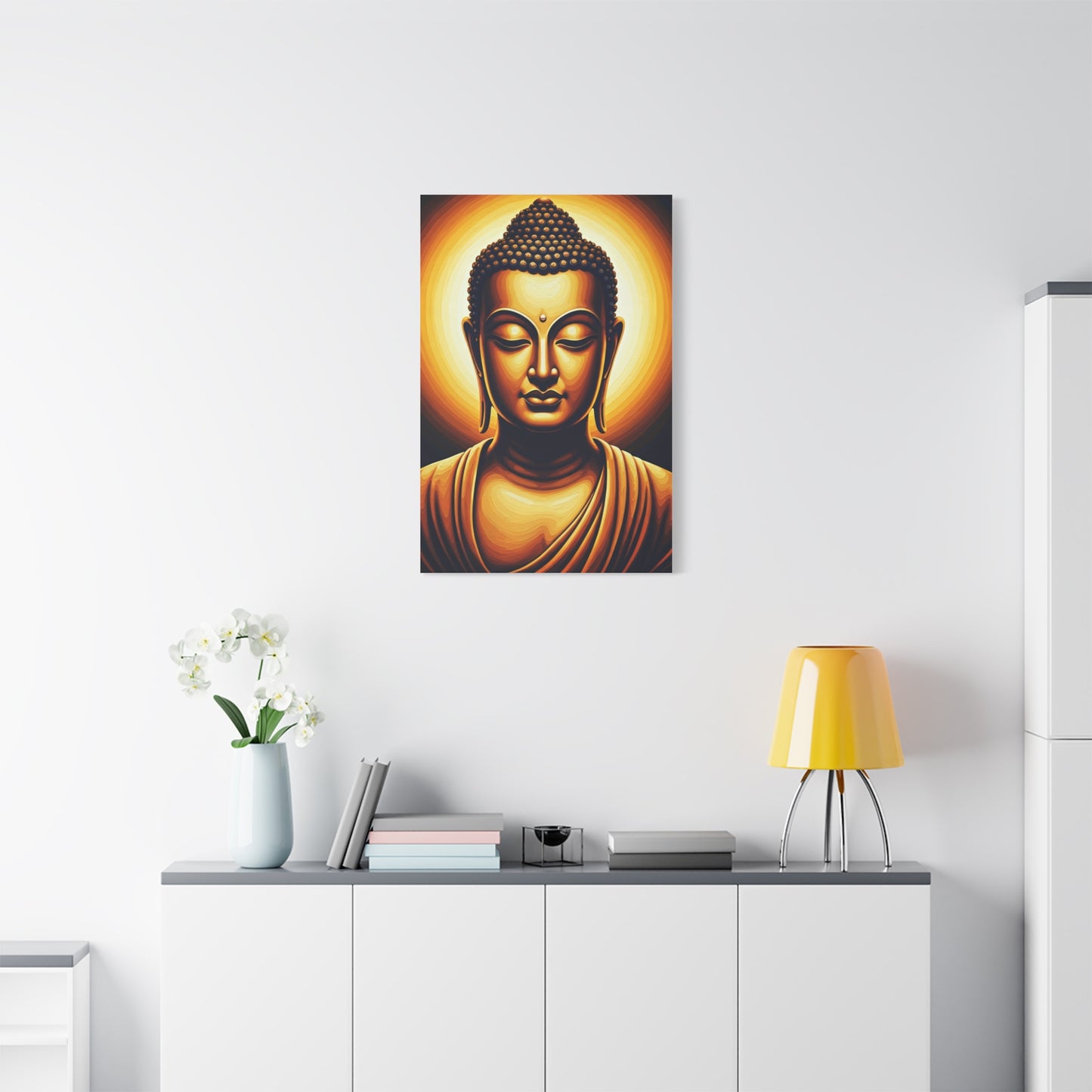 Golden Aura Buddha Meditation Wall Art & Canvas Prints