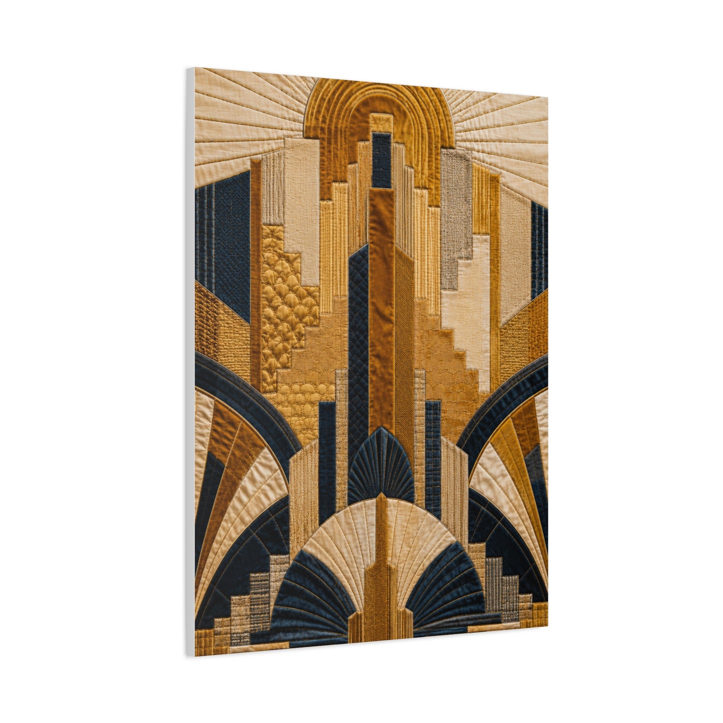 Art Deco Textile Geometric Tapestry Wall Art & Canvas Print
