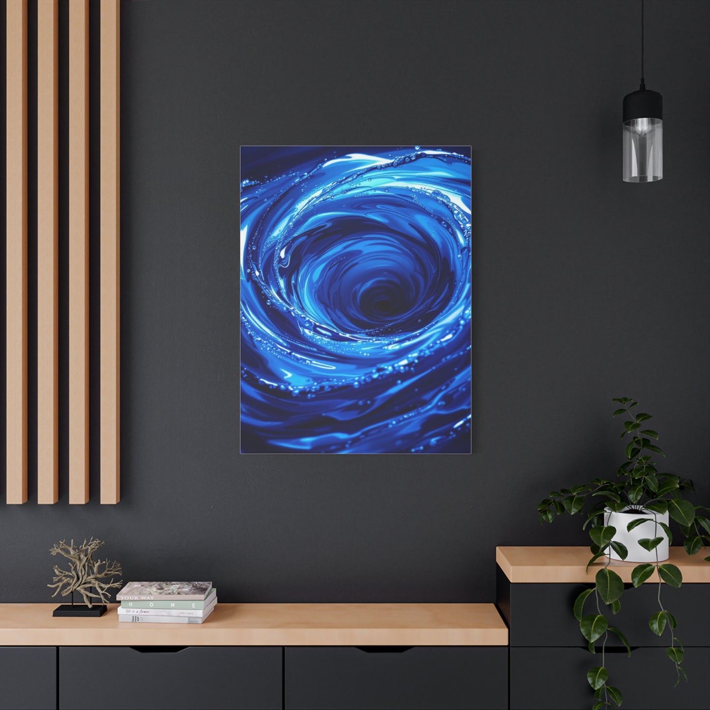 Blue Ocean Whirlpool Vortex Wall Art & Canvas Prints