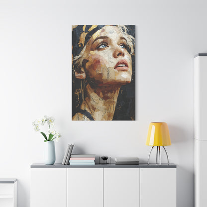 Golden Light Portrait Collage Wall Art & Canvas Print