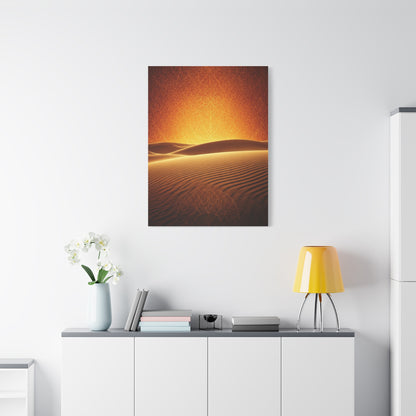 Golden Desert Mandala Horizon Wall Art & Canvas Prints