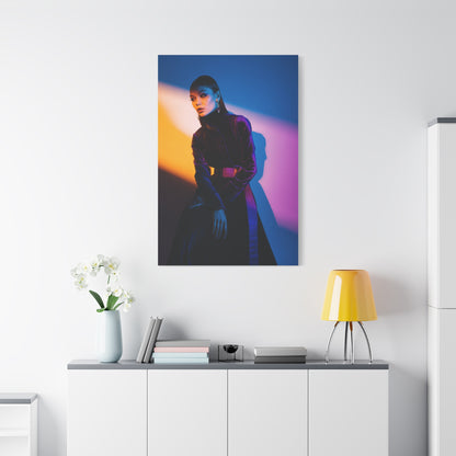Editorial Fashion Color Shadow Portrait Wall Art & Canvas Print