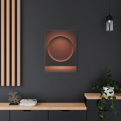 Luminous Bronze Sphere Minimal Wall Art & Canvas Prints