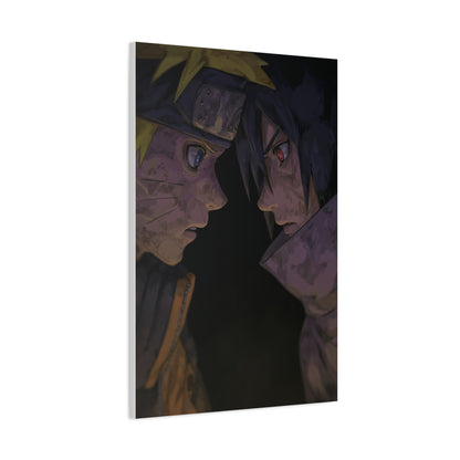 Naruto Uzumaki vs Sasuke Uchiha Final Stare Down Wall Art & Canvas Print