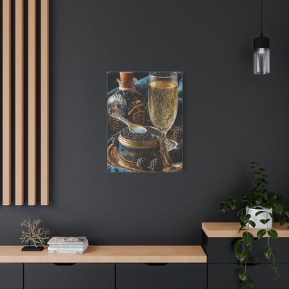 Caviar and Champagne Luxury Still Life Wall Art & Canvas Print