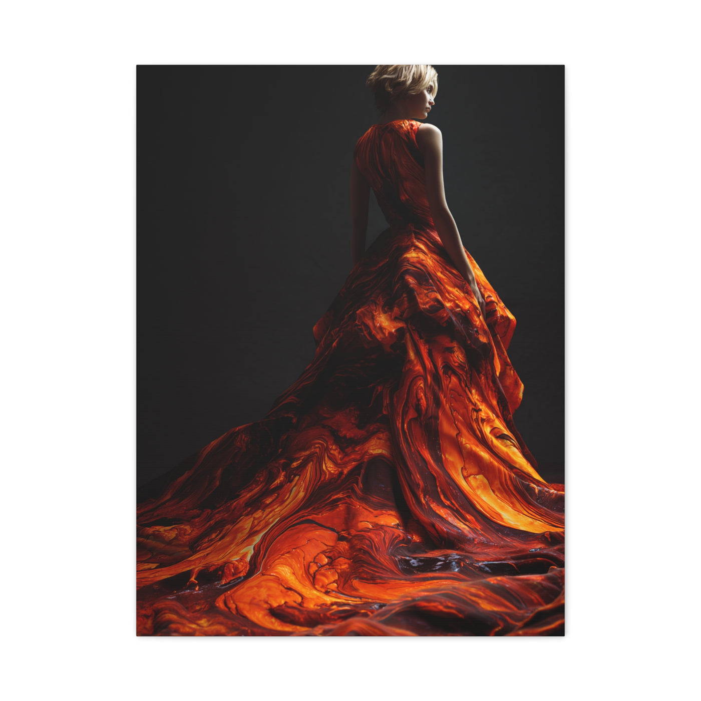 Liquid Flame Couture Contemporary Wall Art & Canvas Print
