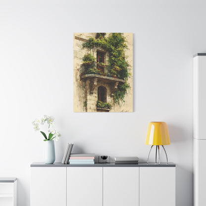 Parisian Balcony Ivy Wall Art & Canvas Print