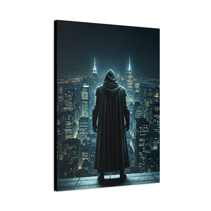 Watcher of the Neon City Wall Art & Canvas Prints