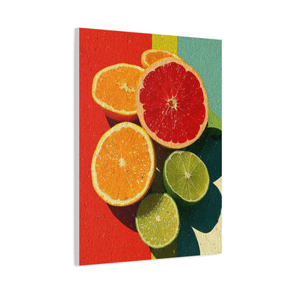Citrus Pop Art Kitchen Composition Wall Art & Canvas Print