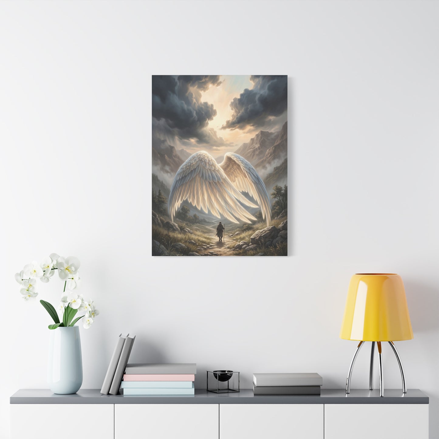Psalm 91 Wings of Refuge Scripture Wall Art & Canvas Print