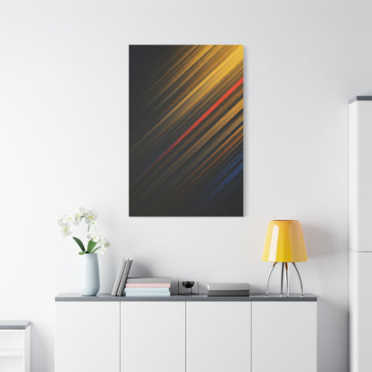 Golden Diagonal Light Abstract Wall Art & Canvas Prints