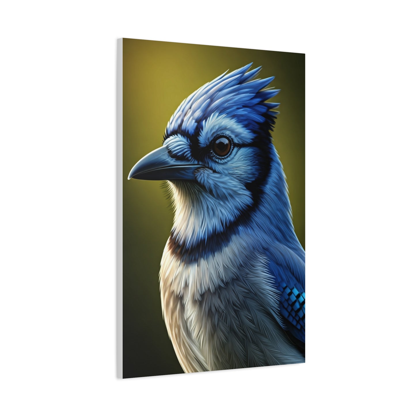 Blue Jay Majesty Portrait Wall Art & Canvas Prints