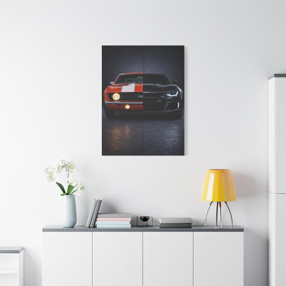 Chevrolet Camaro Split Classic SS vs Modern ZL1 Wall Art & Canvas Prints
