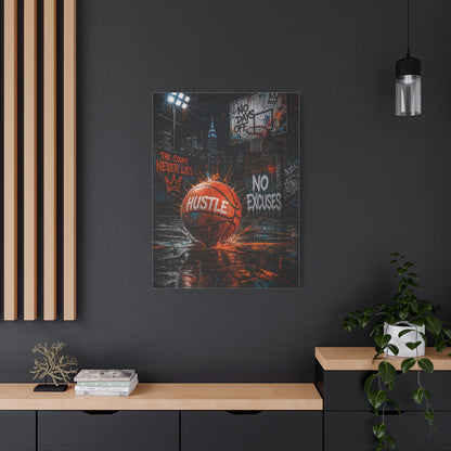 Street Basketball Hustle Graffiti Street Wall Art & Canvas Print