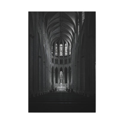 Gothic Cathedral Nave Light Wall Art & Canvas Prints
