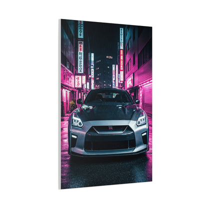 Nissan GT-R R35 Tokyo Neon Nights Wall Art & Canvas Prints