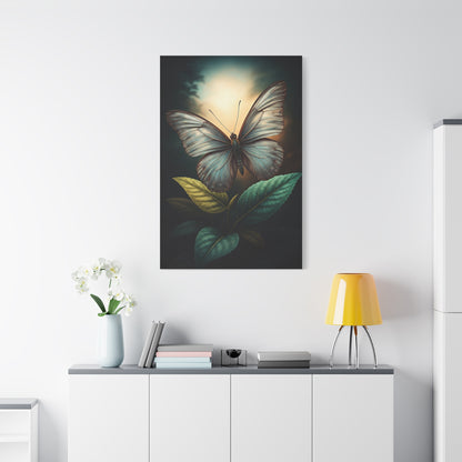 Luminous Pale Wing Butterfly Garden Portrait Wall Art & Canvas Prints