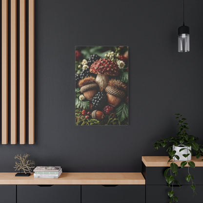 Woodland Harvest Still Life Wall Art & Canvas Print