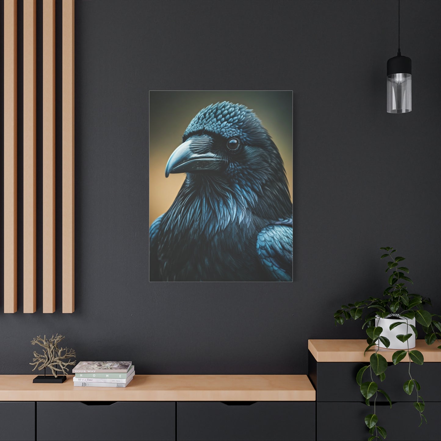 Midnight Raven Portrait Wall Art & Canvas Prints