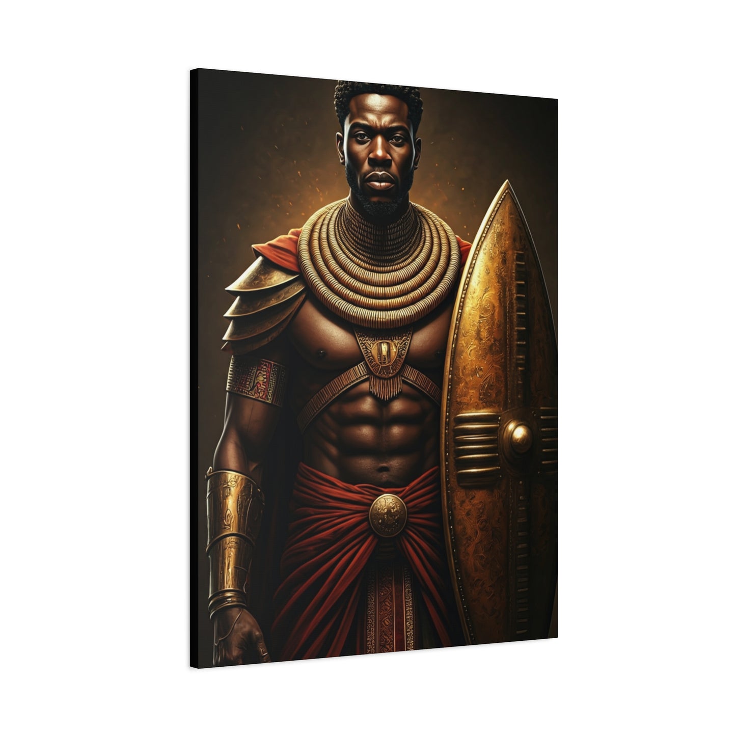 African Warrior Shield Legend Wall Art & Canvas Prints