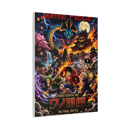 One Piece Wano Country Arc Final Battle Poster Wall Art & Canvas Print