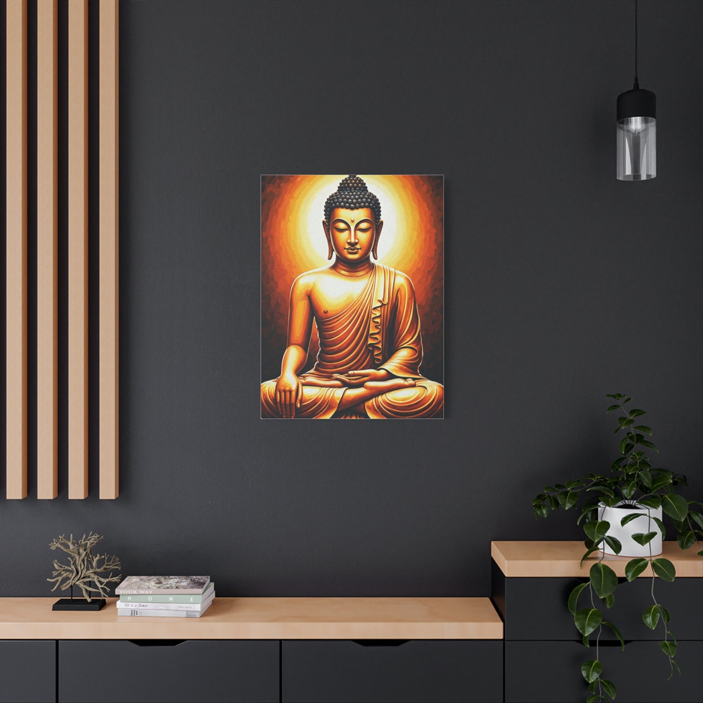 Sacred Enlightenment Buddha Figure Wall Art & Canvas Prints