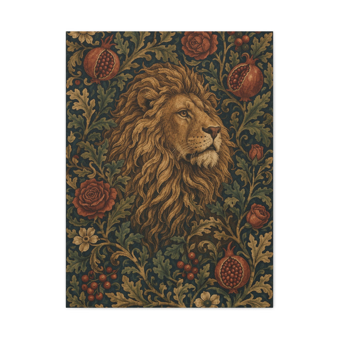 Ornamental Lion Tapestry Heritage Wall Art & Canvas Print