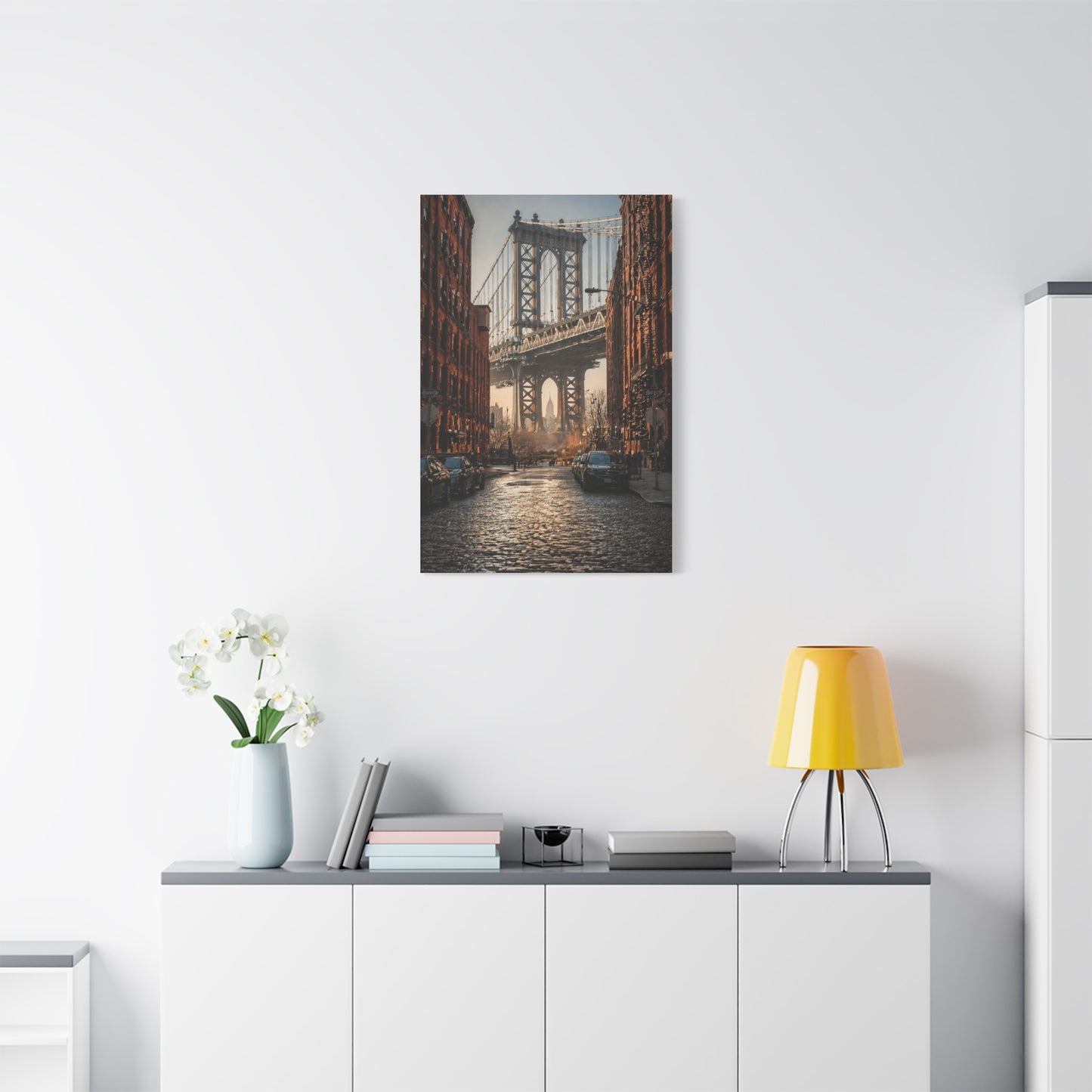 DUMBO Manhattan Bridge Perspective Wall Art & Canvas Print