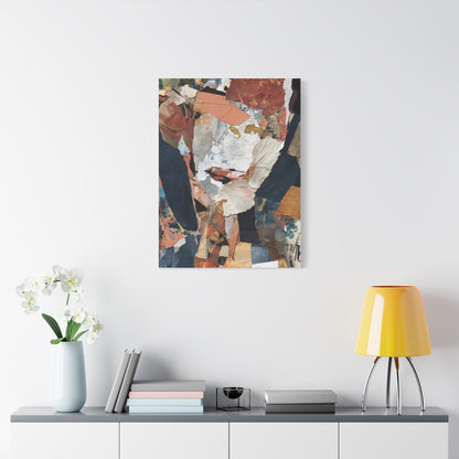 Contemporary Mixed Media Collage Abstract Wall Art & Canvas Print