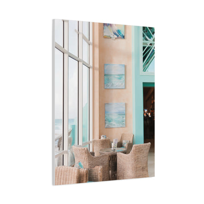 Coastal Resort Lounge Ocean Horizon Wall Art & Canvas Print
