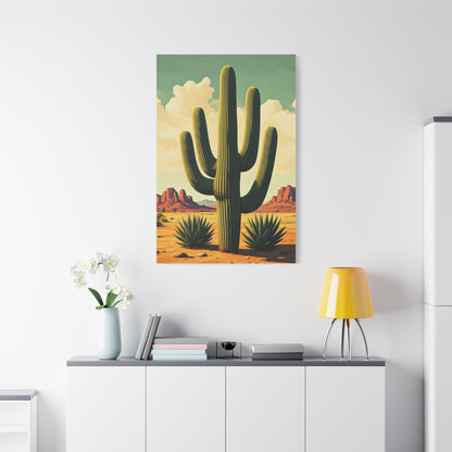 Classic Saguaro Desert Scene Wall Art & Canvas Prints