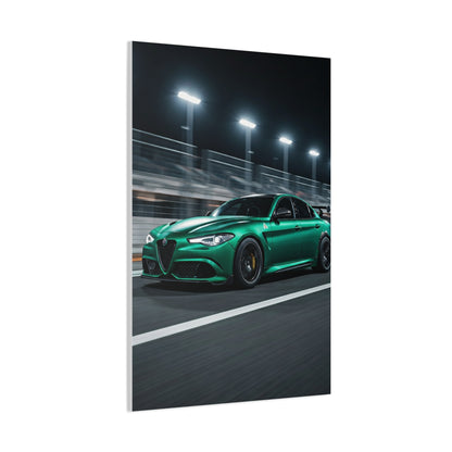 Alfa Romeo Giulia Quadrifoglio Night Circuit Stance Wall Art & Canvas Prints