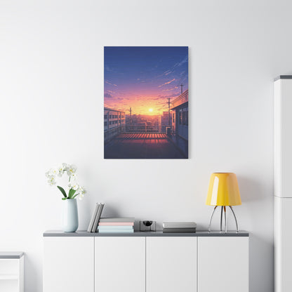 Quiet Rooftop Sunset Wall Art & Canvas Prints