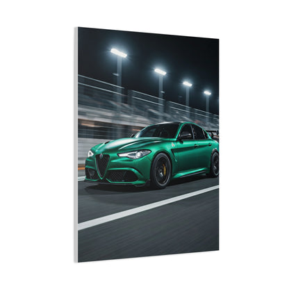 Alfa Romeo Giulia Quadrifoglio Night Circuit Stance Wall Art & Canvas Prints