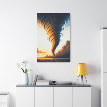 Golden Hour Tornado Landscape Wall Art & Canvas Prints