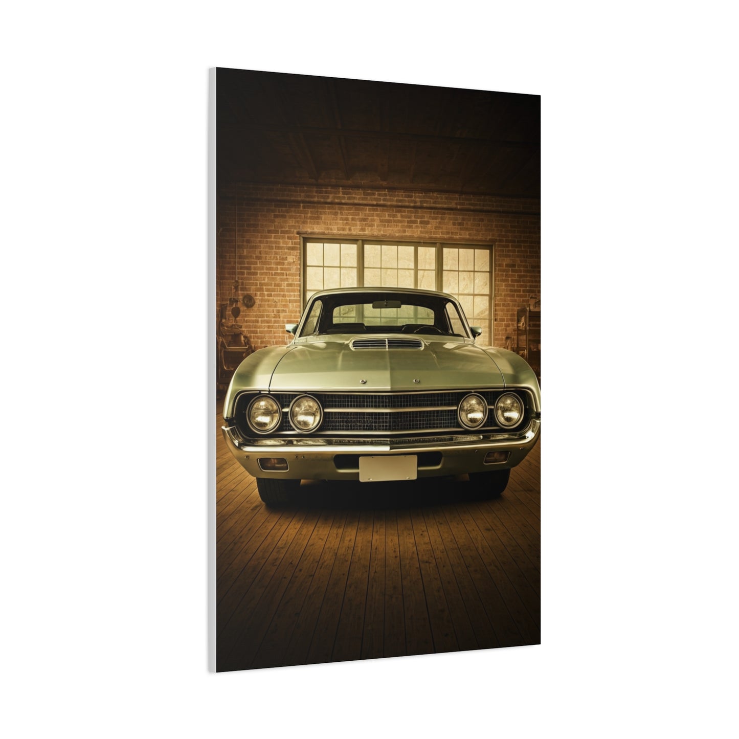 Ford Torino Cobra Vintage Barn Garage Wall Art & Canvas Prints