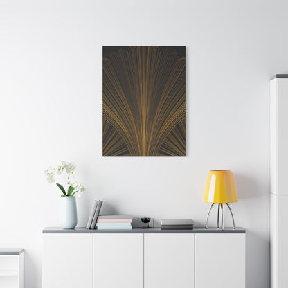 Regal Fan Lines Art Deco Wall Art & Canvas Prints