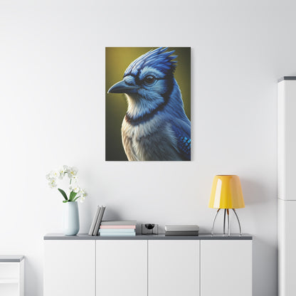 Blue Jay Majesty Portrait Wall Art & Canvas Prints