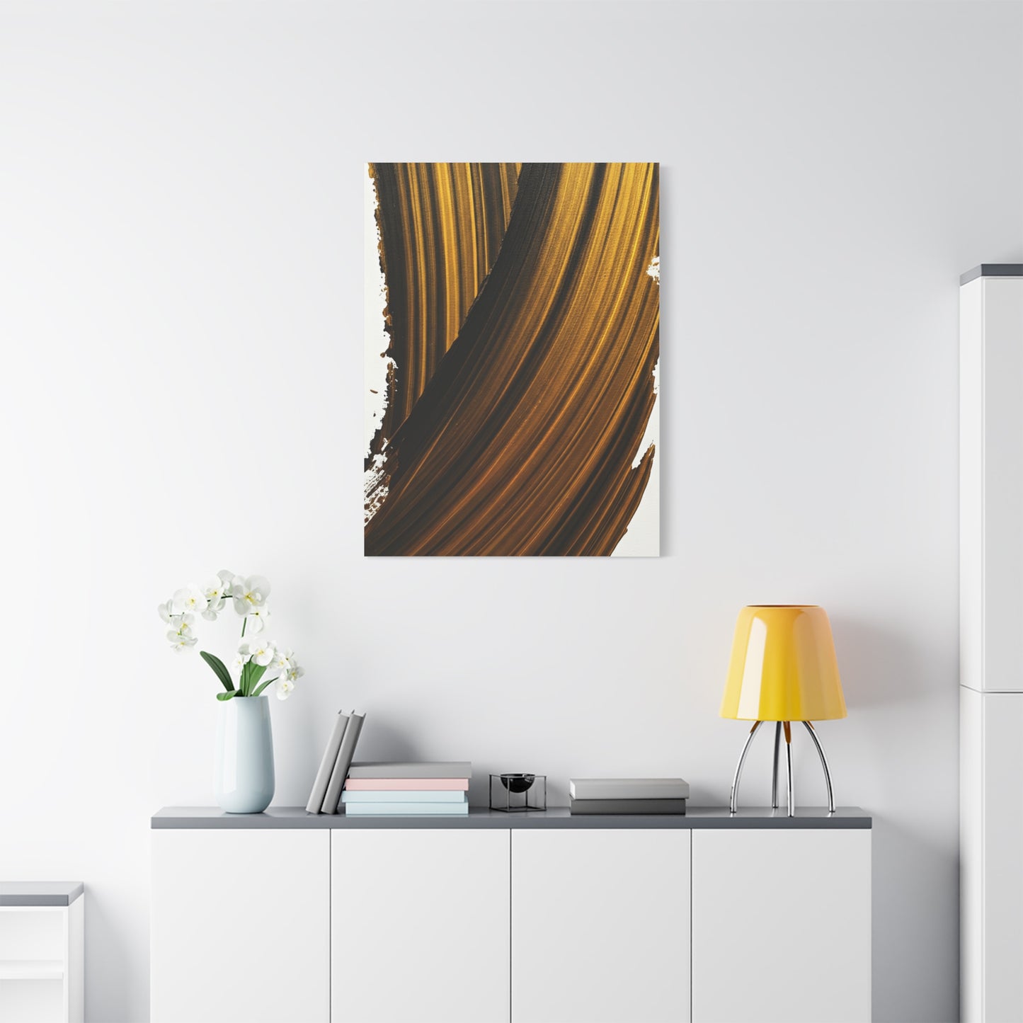 Amber Current Abstract Wall Art & Canvas Prints