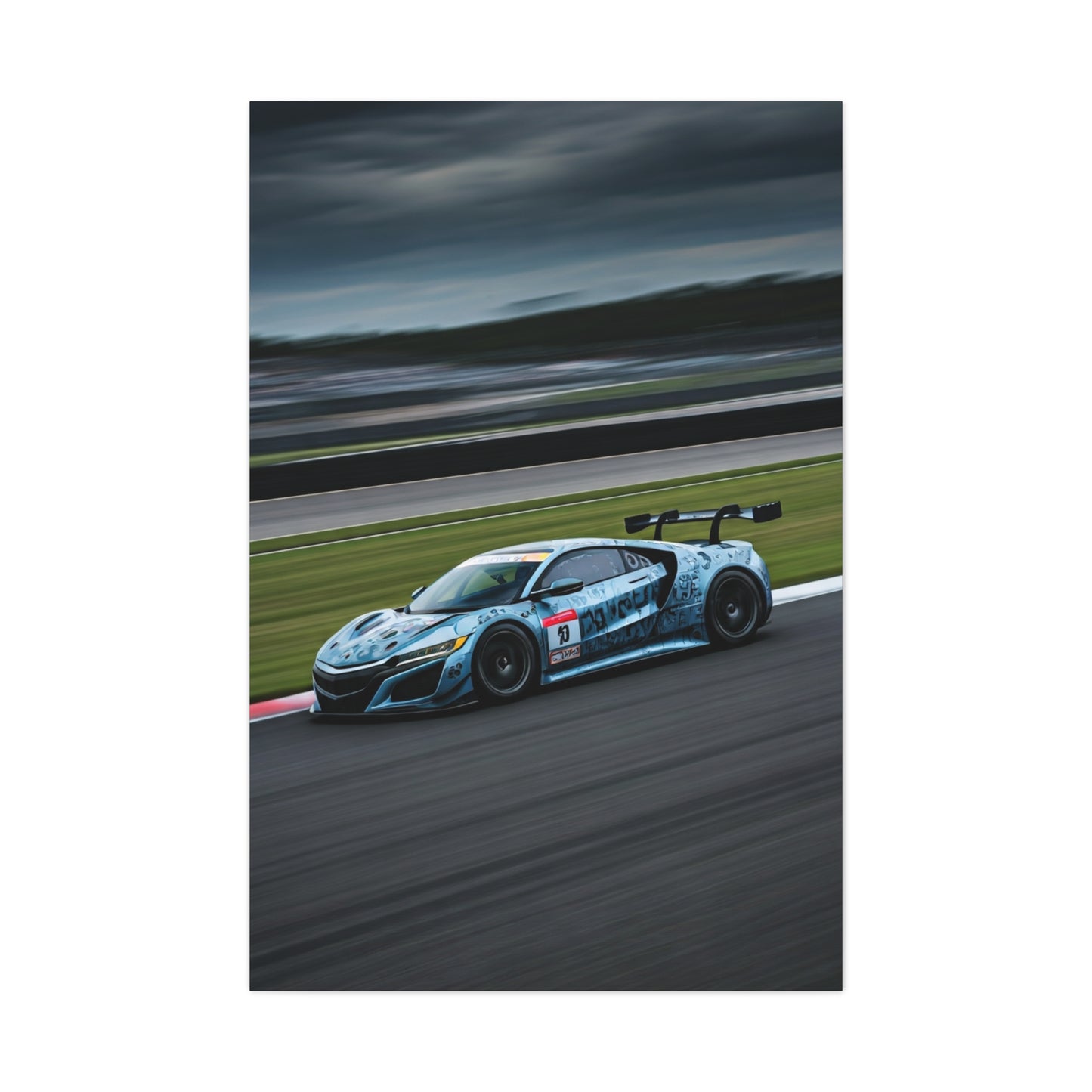 Acura NSX GT3 Modern Circuit Balance Wall Art & Canvas Prints