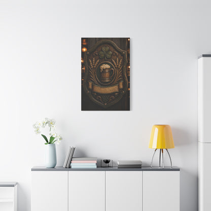 Irish Pub Heritage Crest Wall Art & Canvas Print