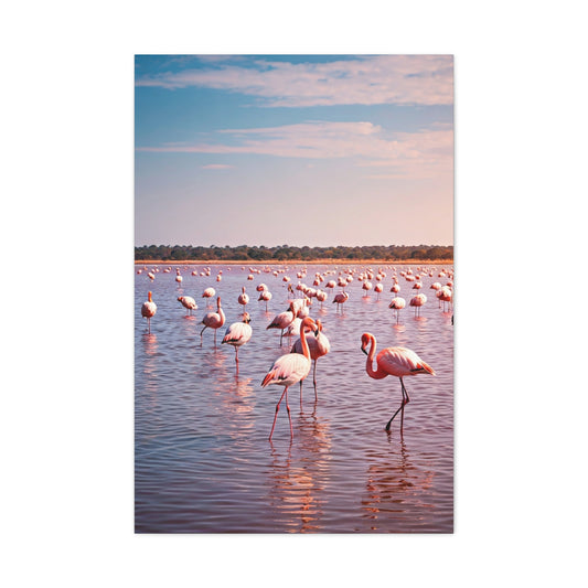 Crocodile Sunset Waterscape Wall Art & Canvas Prints