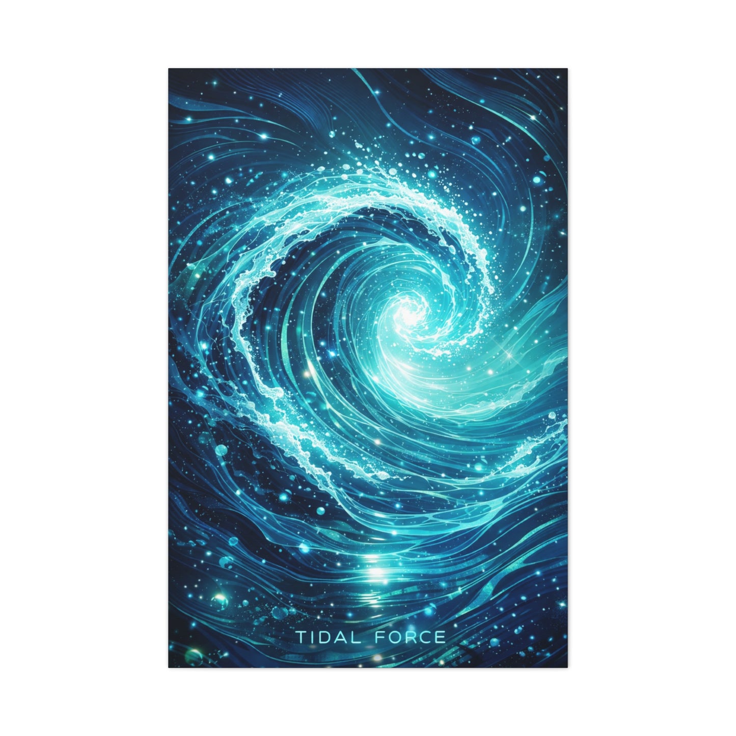 Tidal Force Abstract Ocean Wall Art & Canvas Print